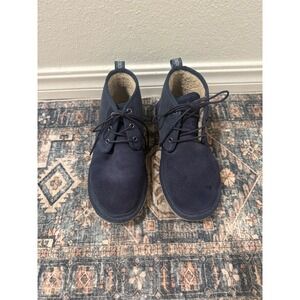 UGG Neumel Corduroy‎ Navy Blue Suede Ankle Boots Mens 8 1114196